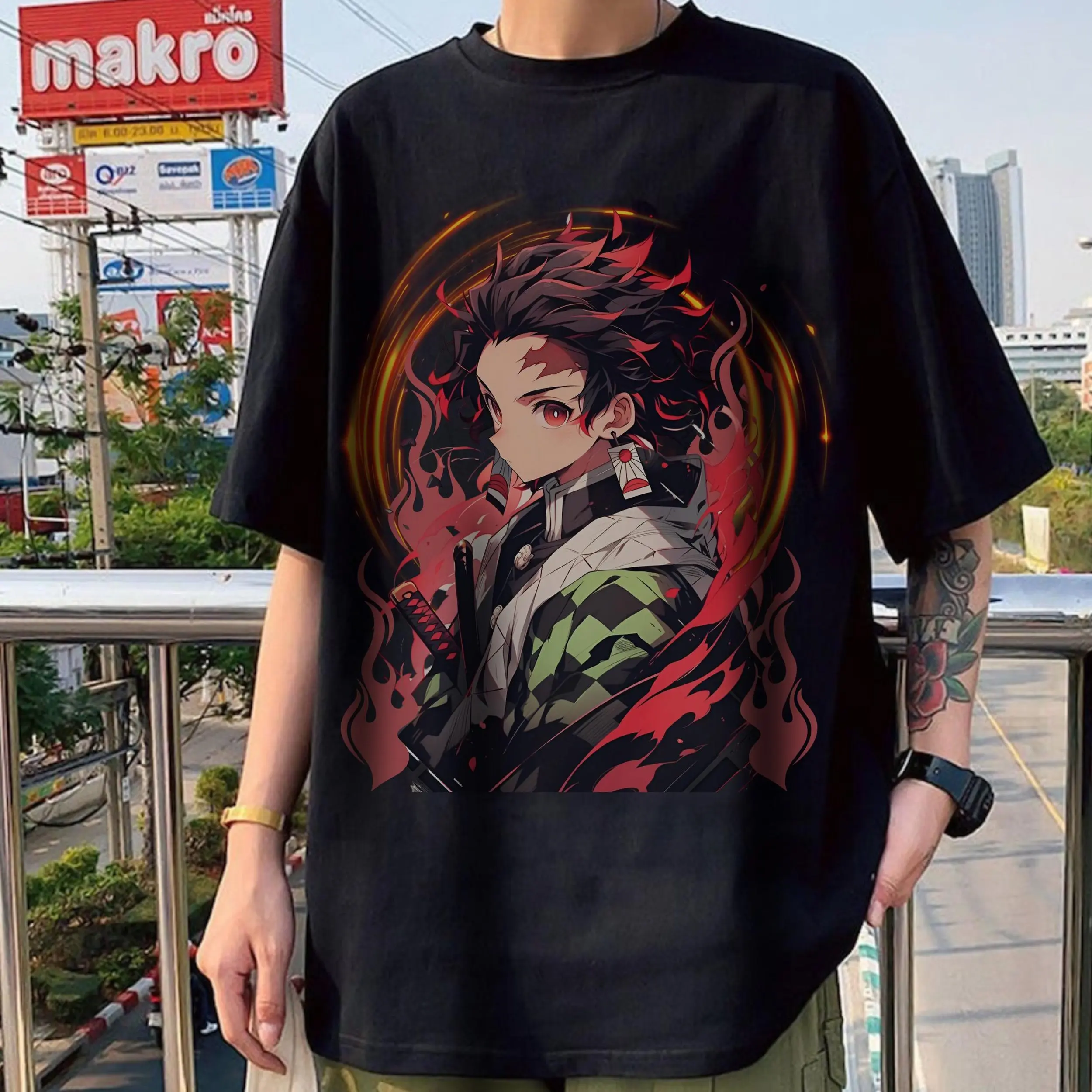 Kamado Tanjiro Demon Slayer Anime Graphic Tee, Tanjiro Kimetsu No Yaiba Anime Unisex T-Shirt, Gift For Fan