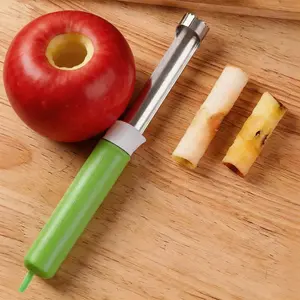2-in-1 Multi-Purpose Stainless Steel Apple Corer Peeler with Telescopic Handle, Ideal for Pears, Potatoes, Kitchen Tool