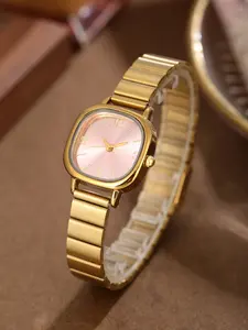 Elegant Analog Watch for Women, Quartz Movement, Zinc Alloy Case, Button Cell Battery, Perfect Gift for All Occasions