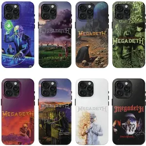 Megadeth Band Phone Case, Thrash Metal Music Fan Aesthetic Cover, Heavy Metal Lover Gift Protective Case for iPhone 11 12 13 14 15 16 17 Pro Max Plus
