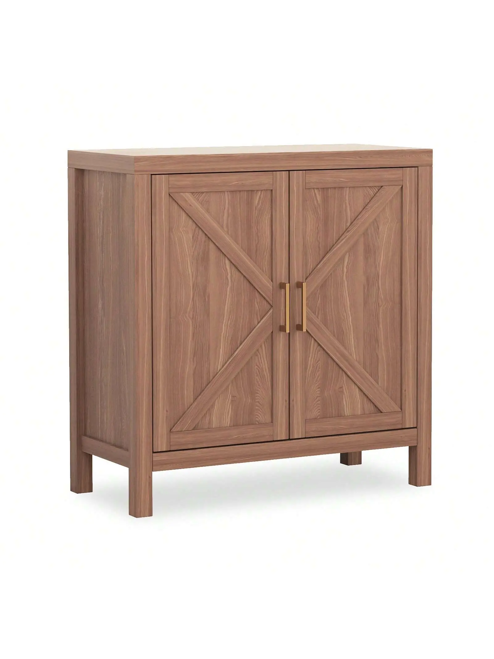 Gaomon Freestanding Wood Cupboard - 2 Doors Modern Multi-Layer Storage Cabinet, Adjustable Shelf, Sturdy Base, Rustic Look, Assembly Required Sideboard Buffets Cabinet (35.5" H x 30" L x 14" W) for Kitchen, Dining Room