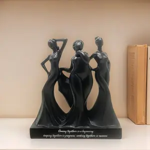 Abstract Elegance Sculpture, Symbolizing Female Strength & Friendship, 21cm Art Piece, Perfect Gift for Mother's Day, Bffs, Graduation