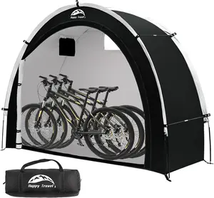 Outdoor Bike Storage Shed Tent – 210D Oxford PU4000 Waterproof Portable Shelter for 2–8 Bikes, Motorcycle & Garden Tools