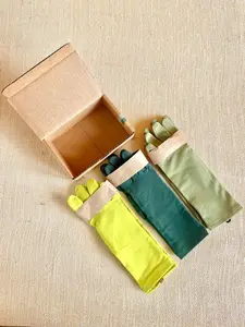Herbaceous Greens Variety Set of Midrise Gardening Gloves w/ Grip Palm