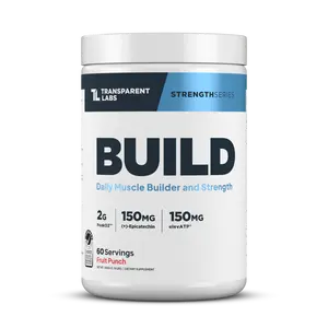 Transparent Labs BUILD – Muscle Builder with PeakO2™, elevATP®, Epicatechin Fitness Supplement Dietary