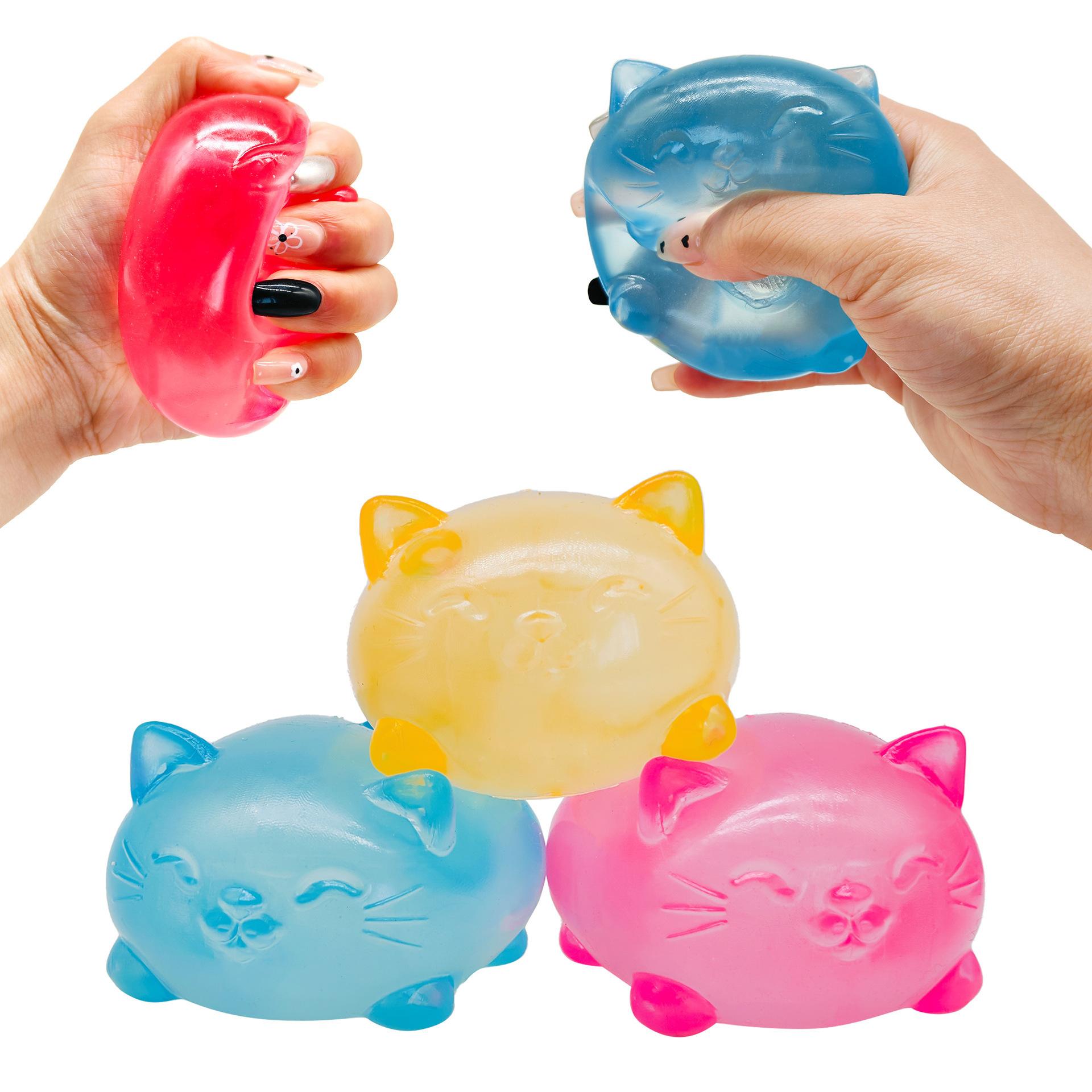 Fidget Toys Squishy,Cute Bear Squeeze Ball,Stress Balls for Stress Relief,Pull Stretch Classroom Prize Party Favors Toys for Kids #YYC