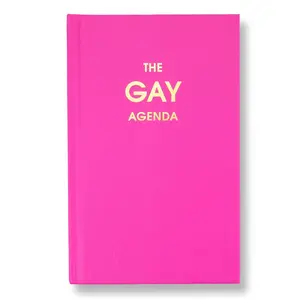 The Gay Agenda - Neon Rose Hardcover Journal