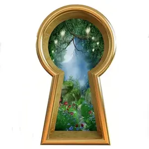 Magical Keyhole Decal Self-Adhesive Wonderland Wall Sticker Home Decor Decorative Fantasy Art Room Gift Ornaments Tiles Sticker