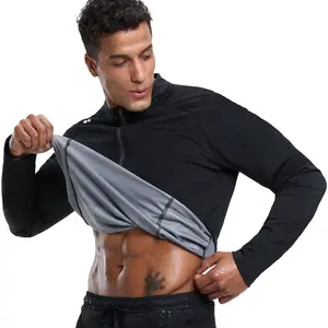 HOTSUIT Sauna Shirt for Men Women Half Zipper Sweat Jacket Non Rip Heat Trapping Workout Top Activewear Sports Outerwear Silver-Heat REG G3.0 Anti-Odor Moisture-Wicking