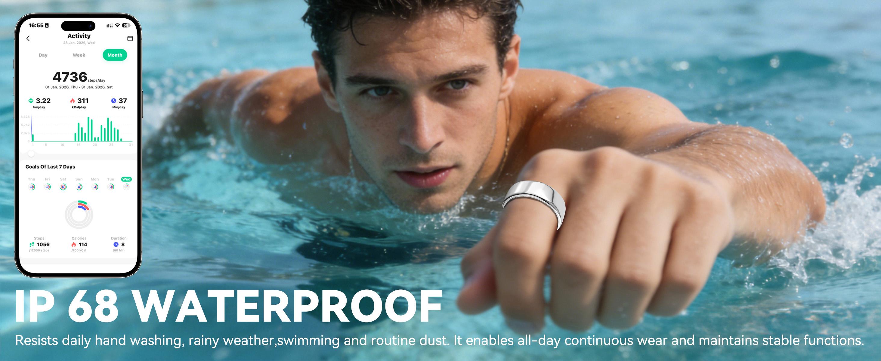 2026 New Smart Sports Ring Professional Outdoor Activity Health Tracker rings with Waterproof Gifts for Women Men & Couples