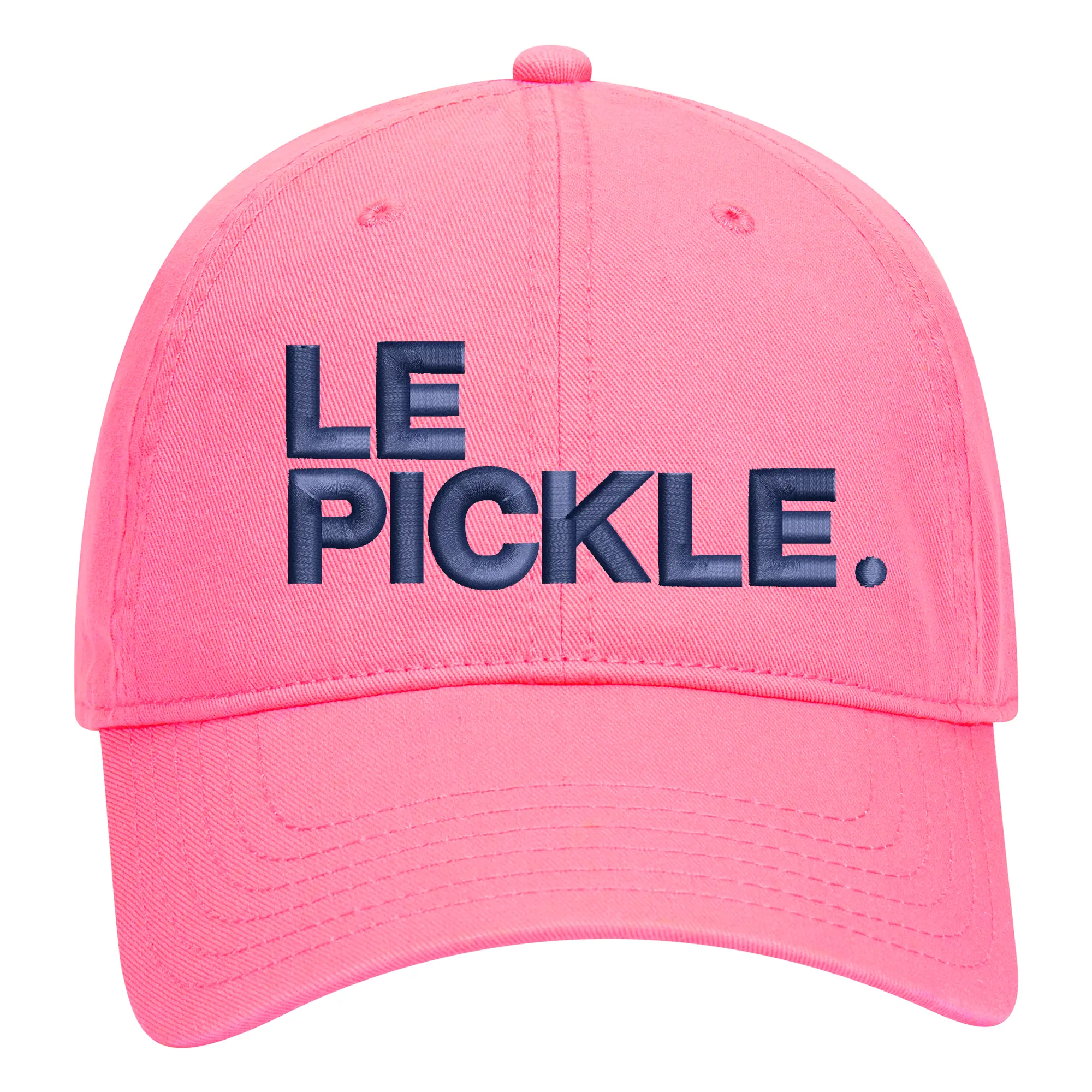 Le Pickle Pickleball Hat, Embroidered Pickleball Hat, 6 Panel Unstructured Soft Crown Low Profile Hat, Pickleball, Pickleball Hat