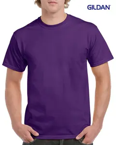 Gildan G5000 Men’s Heavy Cotton Tee | Vibrant Purple Black and Navy Short Sleeve | Essential Everyday Comfort | S-4XL