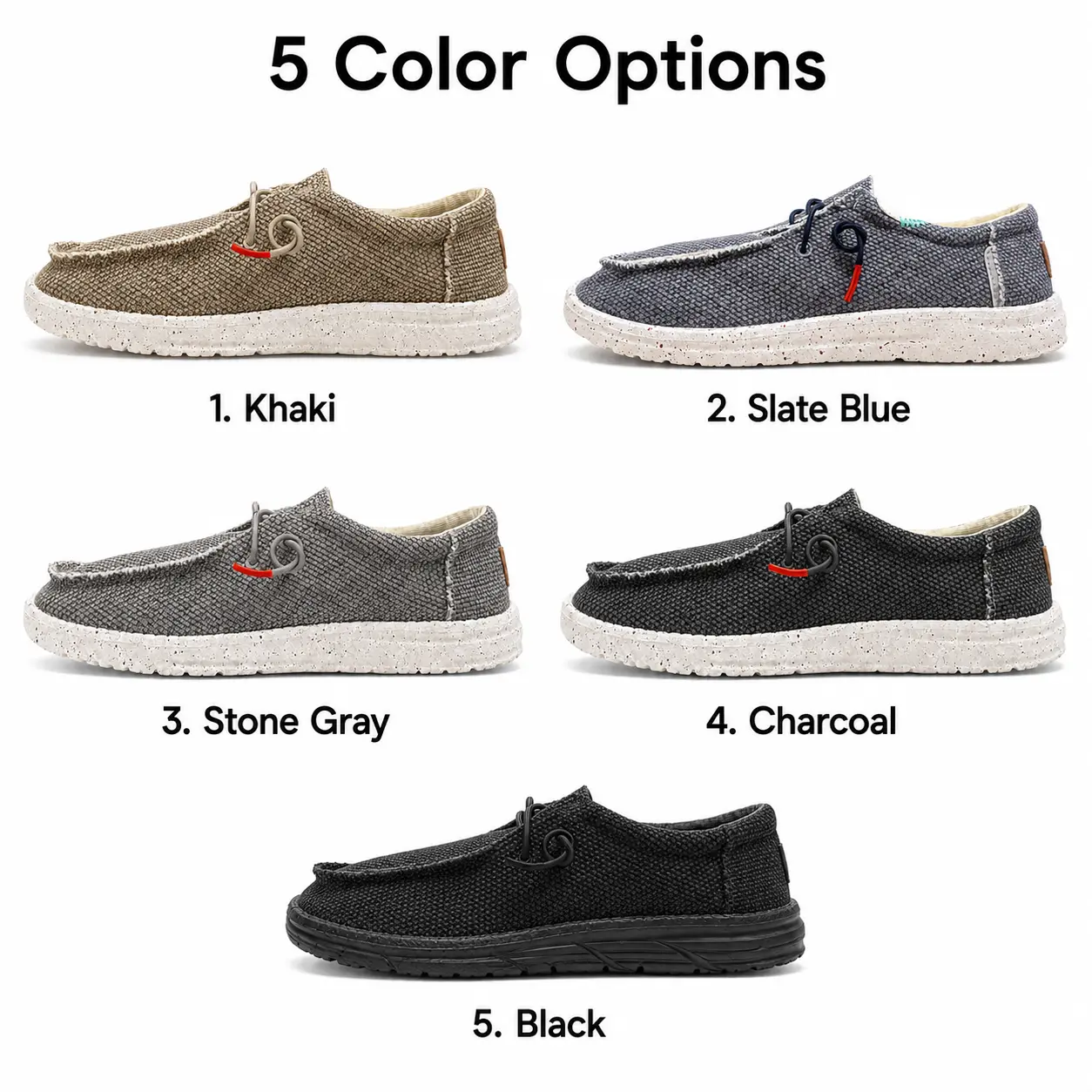 Men's Casual Slip-On Loafers Lightweight Woven Shoes Comfortable Driving Shoes for Everyday Walking