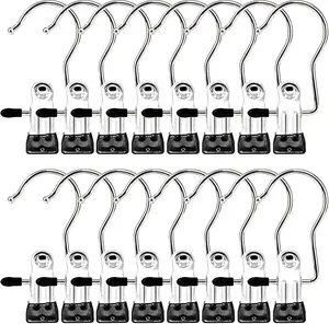 MagicClip Solutions 16-Pack Heavy-Duty Hangers & Clips for Boots Pants Towels & Accessories Durable Storage Solution