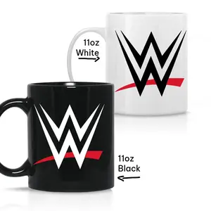 WWE Championship Coffee Mug Black - Ceramic Mug with Full-wrap Dye-sublimation Print - Classic