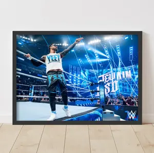[Sale Up to 65% Off][Free Shipping][No Frame] WWE Jey Uso Ringside Graphic Poster, Satin Paper Wrestling Wall Art, Home Decor for Home Supplies