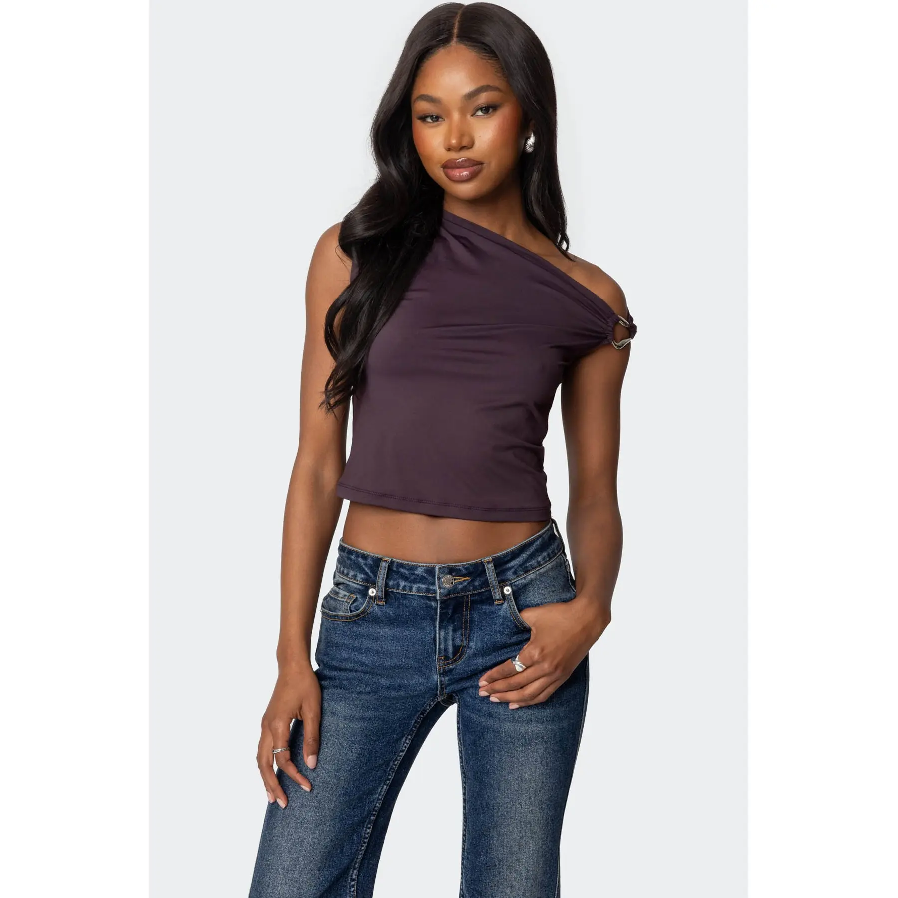 asymmetrical top - TikTok Shop