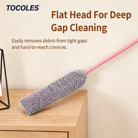 Static Dust Duster Household Gap Cleaner for Under Bed & Sofa Dust Removal Cleaning Mop Dry & Wet Use Lint-Free
