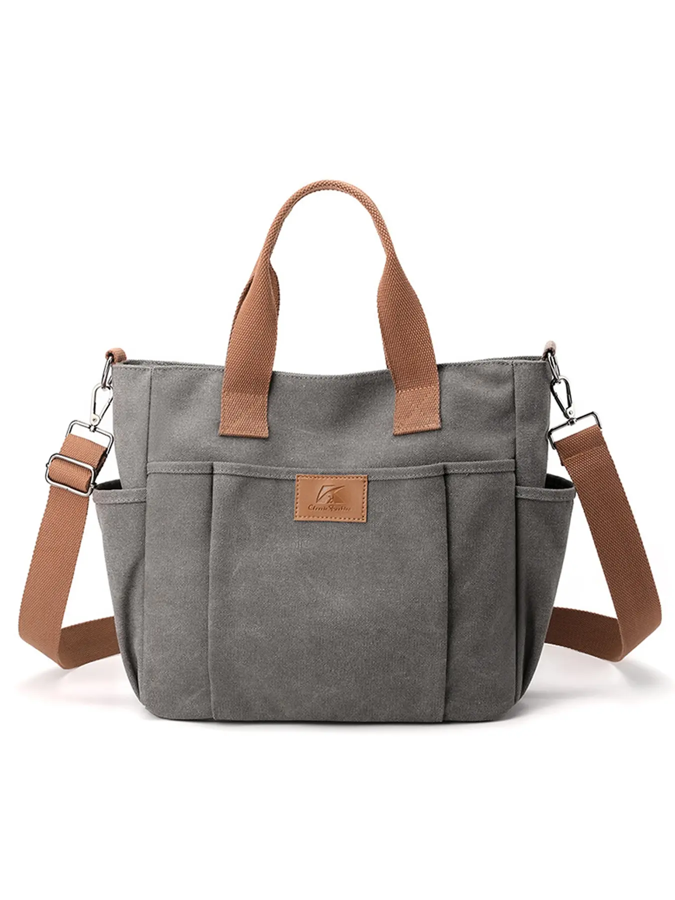 Hobo Handbags Canvas Crossbody Bags for Women, Multi Compartment Tote Purse Medium Satchel