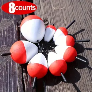 8count and Eva Foam Fishing Floats, Large Buoyancy Vertical Floats, Stems, Ocean, Boat, Freshwater Fishing, Durable Construction