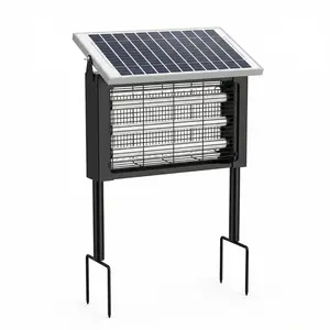 3-Tube High Efficiency Outdoor Zapper | Weatherproof Solar Standing Light for Deck & Garden