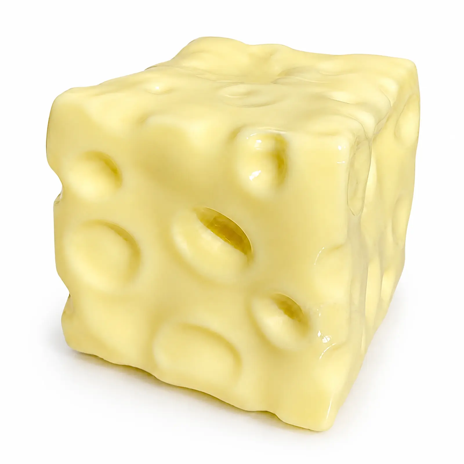 Upgraded Yellow Cheese Squishy Fidget Toy, 2.36 in or 2.76 in Moldable Squeeze Cube, Oddly Satisfying ASMR Sensory Stress Relief Toy for Kids and Adults