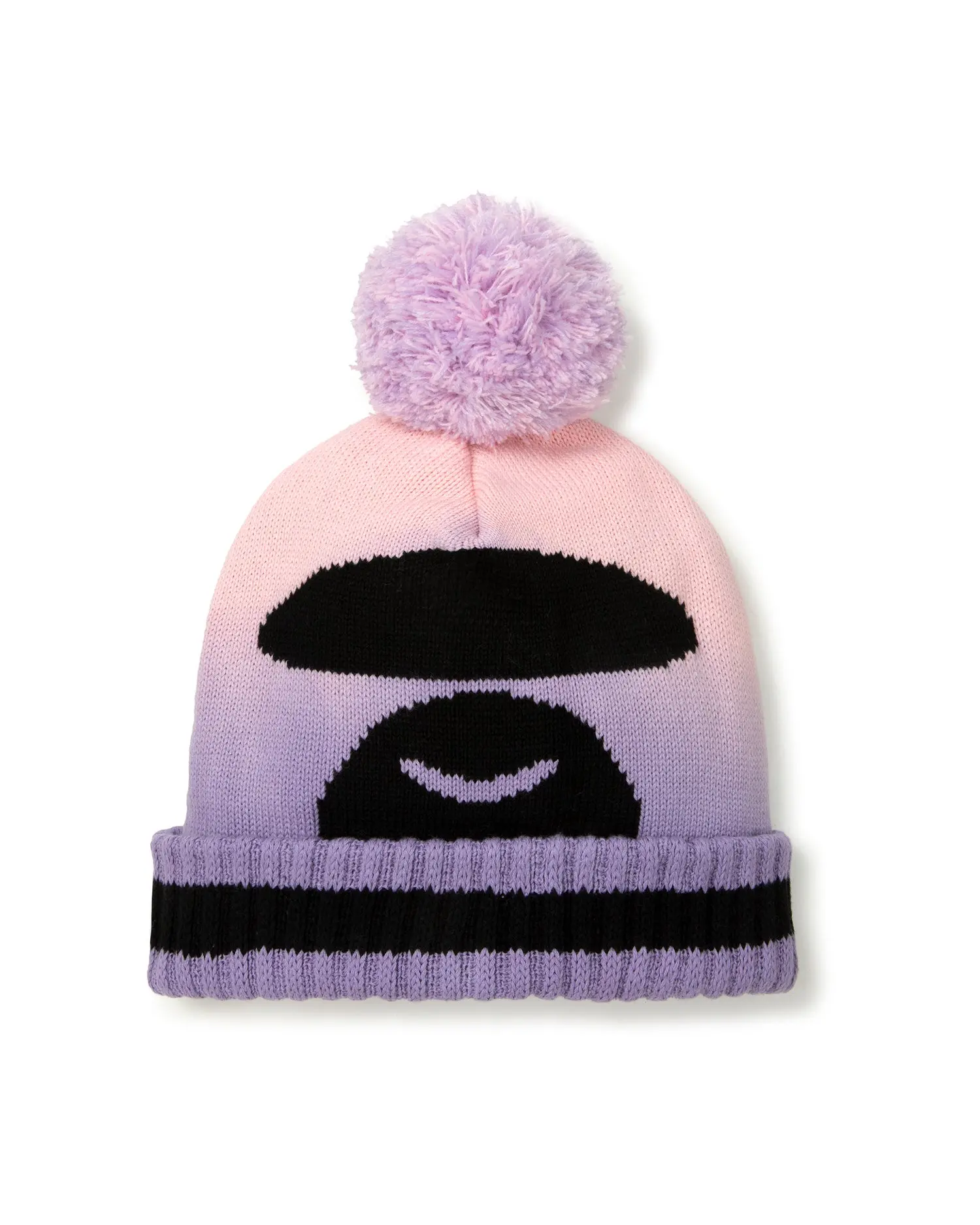 Moonface gradient pom pom beanie