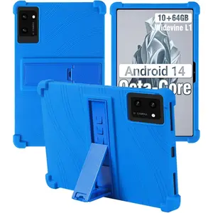 for DigiLand S10 10.1 Inch Tablet Case,Soft Silicone Adjustable Stand Shockproof Kids Friendly for DigiLand S10 10.1" Tablet
