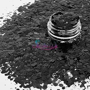 Onix Metallic Chunky Glitter - Black Glitter