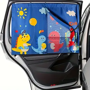 Car Curtain Magnetic Dual-Layer Side Window Sunshade, Heat/ultraviolet Protection Car Curtain, Effective Sun Blocking for Vehicles