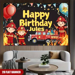 2D Flat Personalized Custom Name Birthday Party Backdrop, Multifunctional Wall Tapestry for Home Decor, Suitable for Various Occasions and Events, No Electricity Required