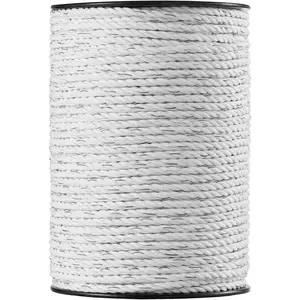 Electric Fence Wire, Ft M Portable Polywire, /" Diameter  Stainless Steel Strands for Reliable Conductivity and UV, Rust Resistance, Fencing Rope Line for Horse, Cattle, Livestock