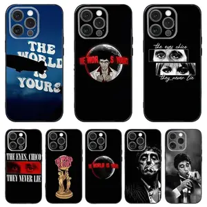 S-Scarface 1983 Film Phone Case For iPhone 17 16 15 14 13 12 11 Air Pro Max Plus & Samsung Galaxy S26 S25 S24 S23 S22 S21 Ultra Plus Fe Black Soft Box