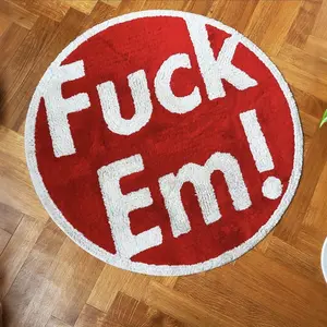 Cute Cartoon Round Carpet Mat, Soft Comfortable for Bedroom Bathroom Bedside Doorway, Universal Style Floor Mat for Home Decor, Household Decorative Rug