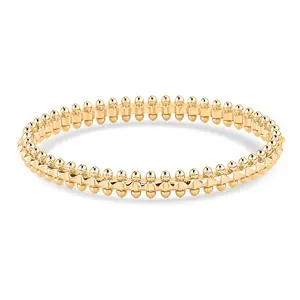 Spherical Beaded Bangle Bracelet 7.50 In