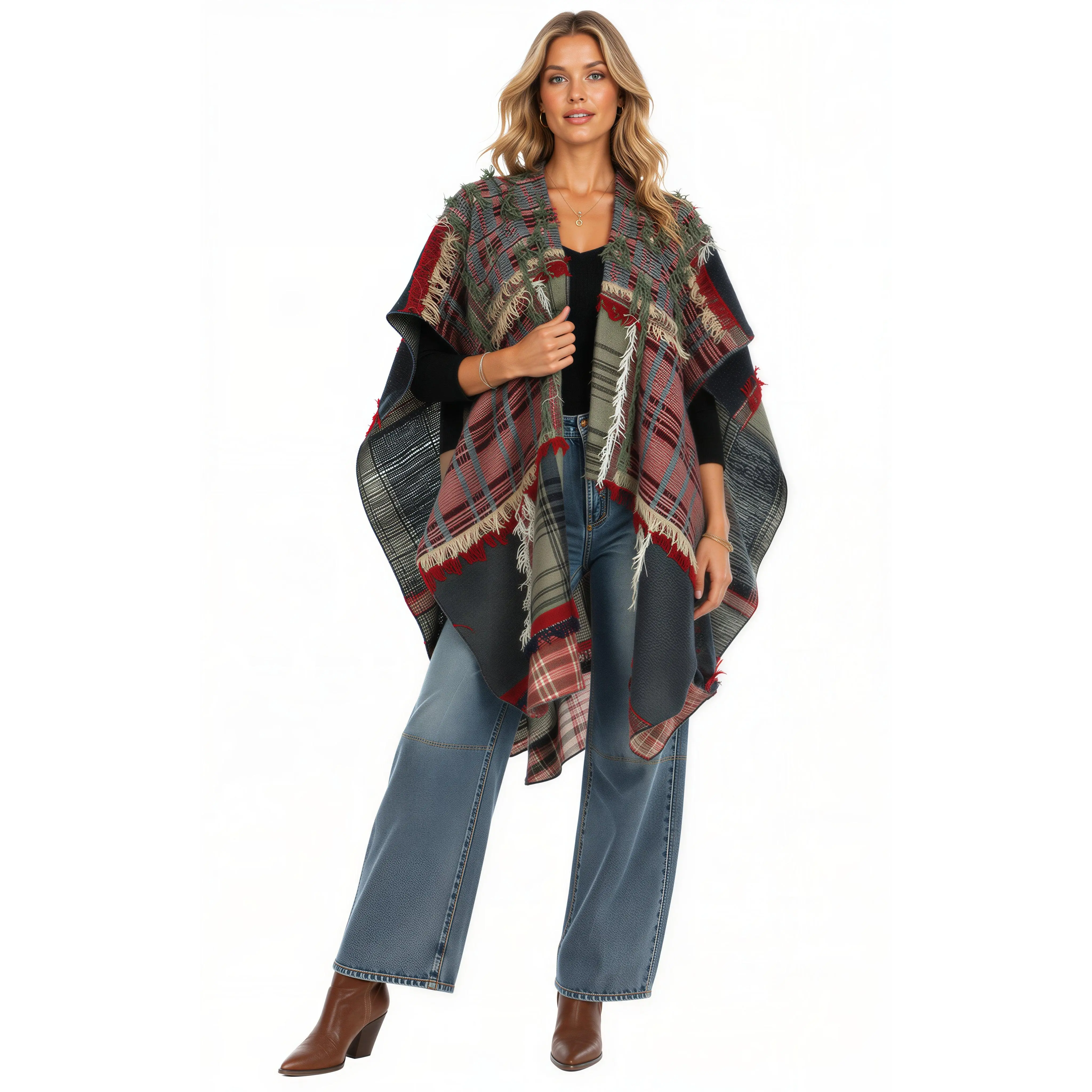 Circular Navy Cape