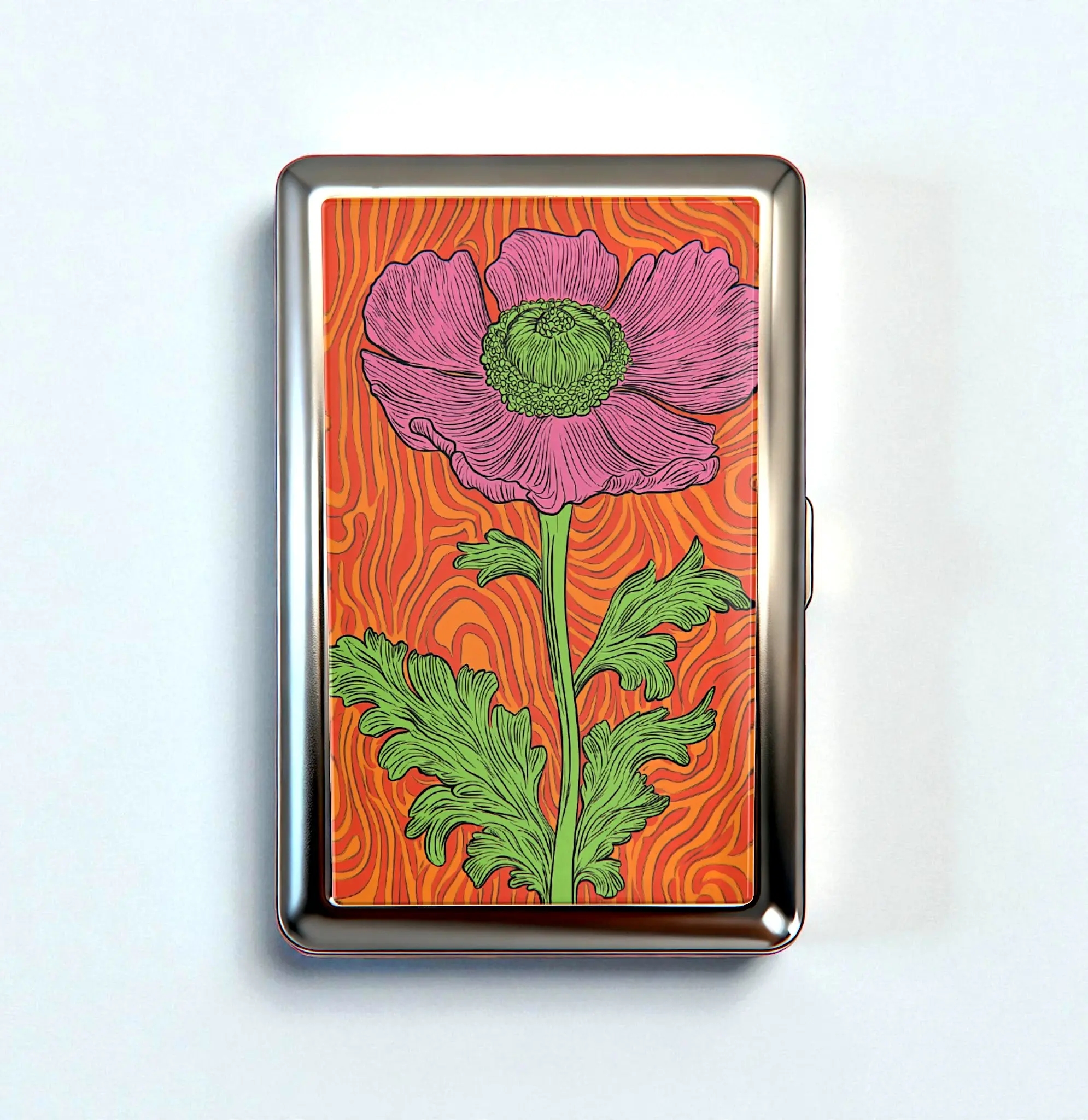 Vintage Card Holder Wallet - Trinkets Stash Tin Box Metal Wallet Business Card ID Holder, Versatile Case Vintage Card Holder Wallet - Trinkets Stash Tin Box Metal Wallet Business Card ID Holder, Versatile Case