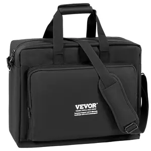 Father's Day Gift Spring new arrivals Padded DJ Mixer Gig Bag, 1200D Oxford Fabric, DJ Gear Carry Bag with a Storage Pocket 4.92 ft Removable Shoulder Strap 0.39 in Padding, 19.29 x 8.66 x 15.34 in Storage Case for DJ Controller