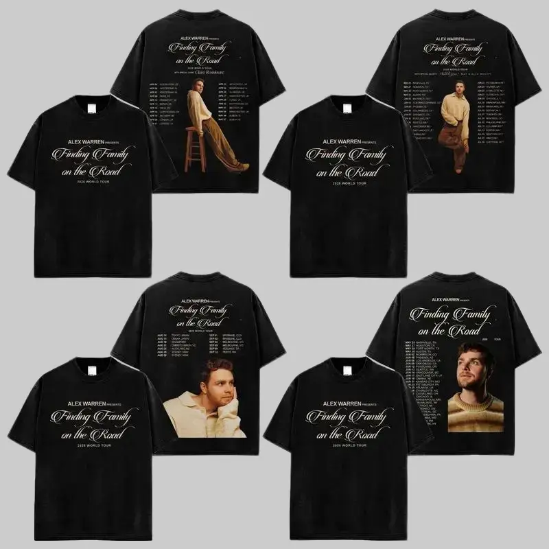 Alex Warren Collection Shirt - You'll Be Alright, Kid Album High - Quality Shirt Little Orphan Alex Live - Finding Family on the Road World Tour 2026 Heavy Cotton Unisex T-Shirt, Graphic Music Fan Merch Gift For Alex Warren Fan