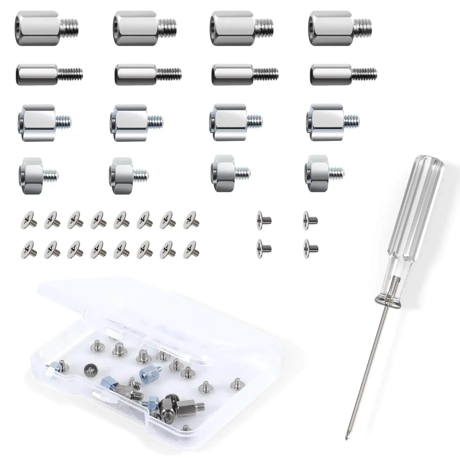 NVMe M.2 SSD Standoff and Mounting Screws Kit for  ASRock Gigabyte MSI Motherboards, for Laptop PC Repair & DIY, 36 count