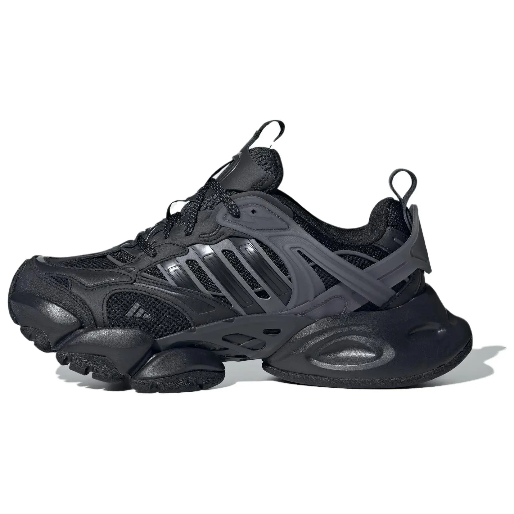 Adidas Xlg Runner Deluxe Black Grey Stylish Durable Low Top Commuter Running Shoes Unisex JR3086