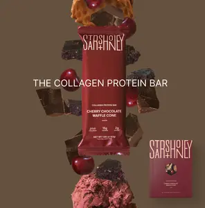 Stars + Honey | The Protein Bar – Cherry Chocolate Waffle Cone | 3 Types of Protein | All-Natural Ingredients | Gluten Free, Dairy Free, Soy Free, No Seed Oils, No Sugar Alcohols