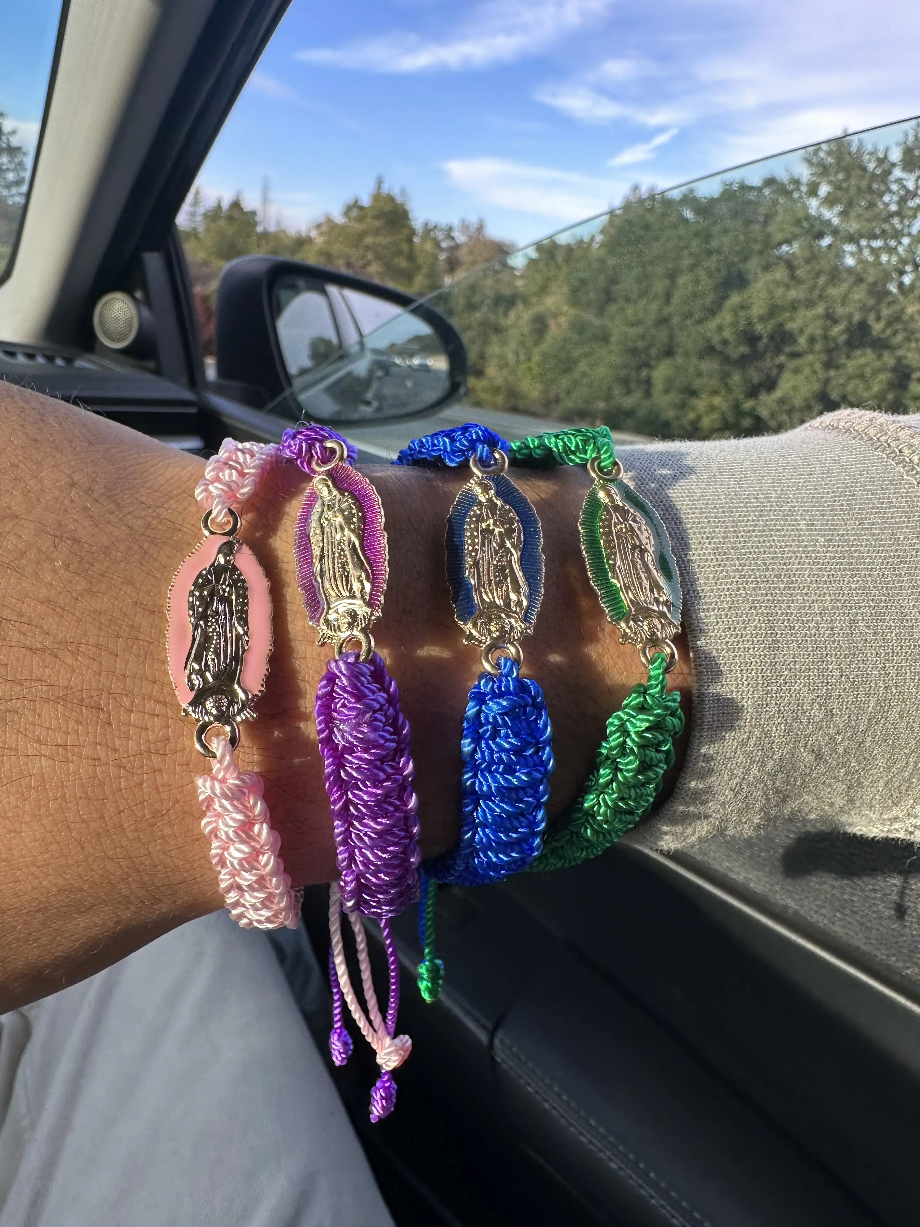 Adjustable Virgin Mary Bracelet - Unisex Religious Accessory