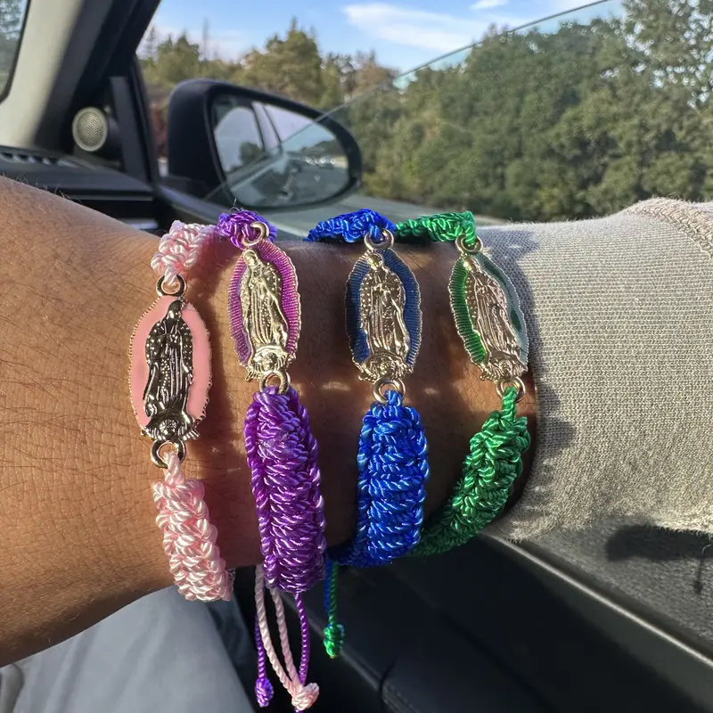 Adjustable Virgin Mary Bracelet - Unisex Religious Accessory