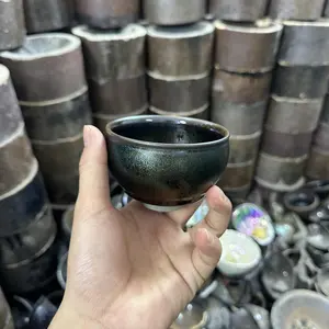 Shimmering Jianzhan Teacup with Iridescent Glaze – A Timeless Masterpiece of Chinese Ceramic Art-438