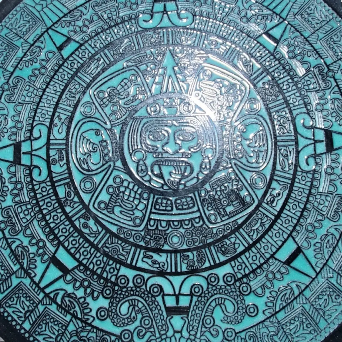 24" Aztec Calendar wall art