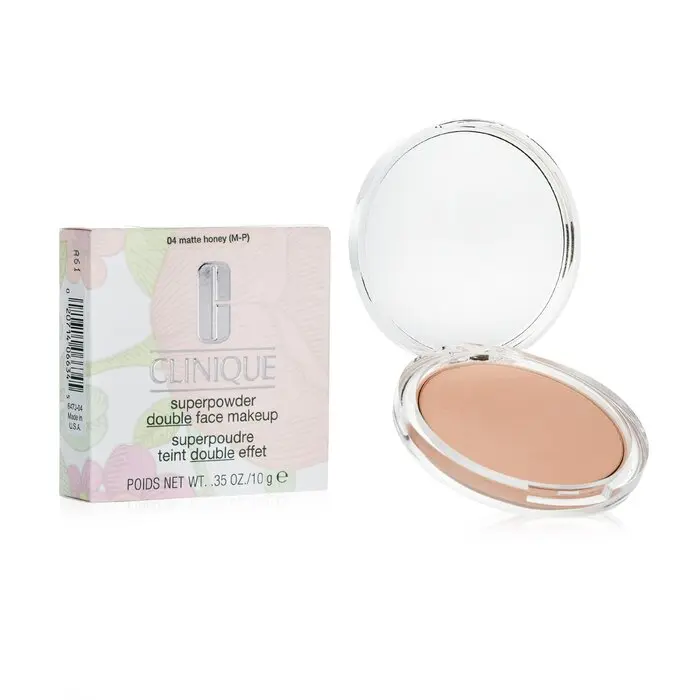 Clinique Superpowder No. 04 Matte Honey Facial Powder - Matte Pressed Powder, Makeup Setting Foundation, Premium Price Due to Scarcity, TikTok Shop Back to School, Cosmetic