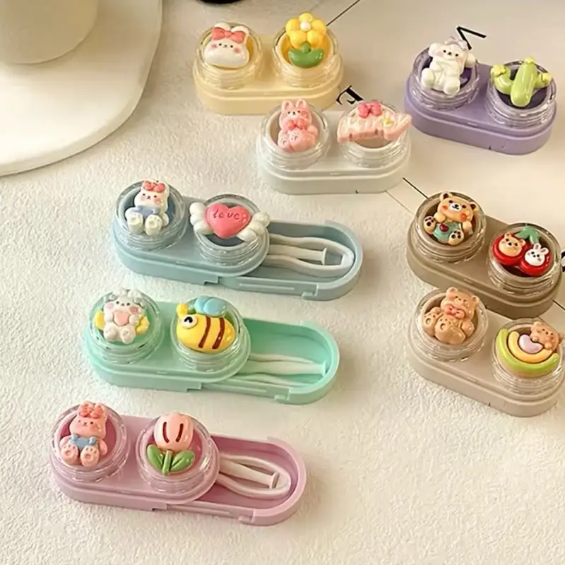Mini Color Contact Lenses Case Random Colors Mini Color Contact Lenses Case Random Colors