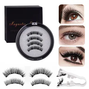 Quantum Magnet 3D Volume Magnetic False Eyelash Kit - Glue-Free, Reusable, One-Piece Design, Natural-Looking Professional Grade Lashes for Daily Makeup magnetic lashes