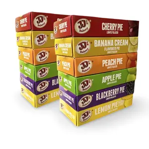 JJ's Bakery Glazed Pie Fruit Flavored Variety Pack   4 Ounce Individually Boxed | Pack of 12
